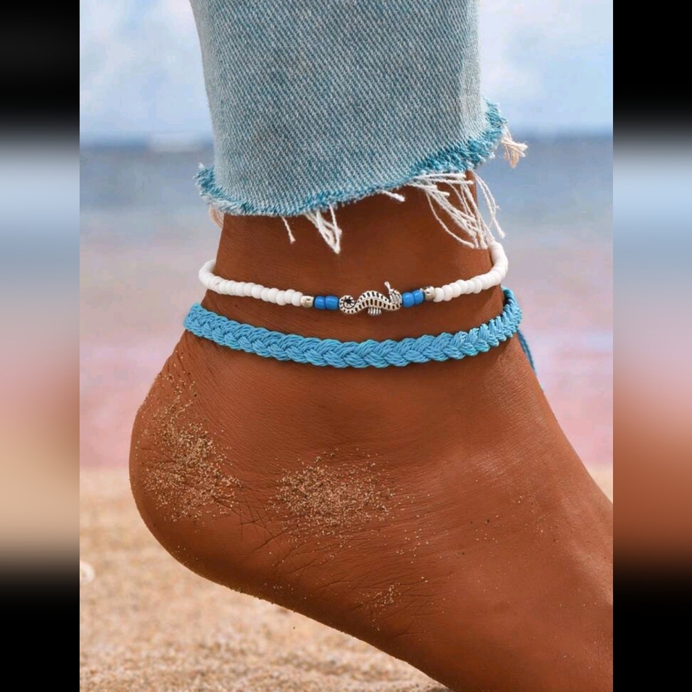 🍉5 for $25* Seahorse Beach Ankle Bracelets
